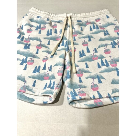 Chubbies Men’s Comfort Shorts Size Large 7” Inseam White Ski Lift Graphic 90's - Picture 3 of 9
